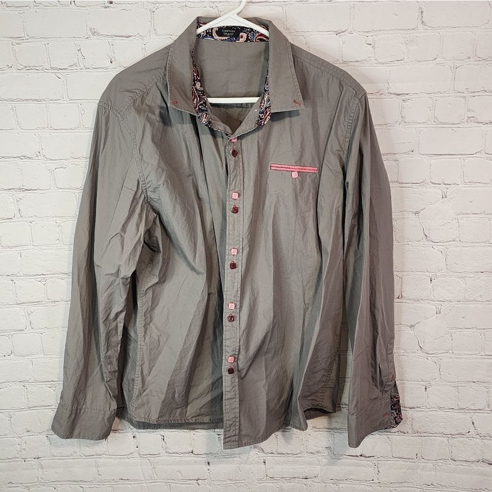 Men's Coofandy longsleeve button-down shirt, size XXL
